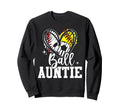 Ball Auntie Baseball Softball Sweatshirt - Casual Everyday Wear Men Women - T-Shirt, Sweatshirt, Hoodie