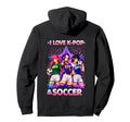 I Love K Pop And Soccer Hoodie - Aesthetic Graphic Unisex - T-Shirt, Sweatshirt, Hoodie