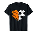 Leopard Basketball And Soccer Mom T-Shirt - Novelty Apparel for Adults - T-Shirt, Sweatshirt, Hoodie