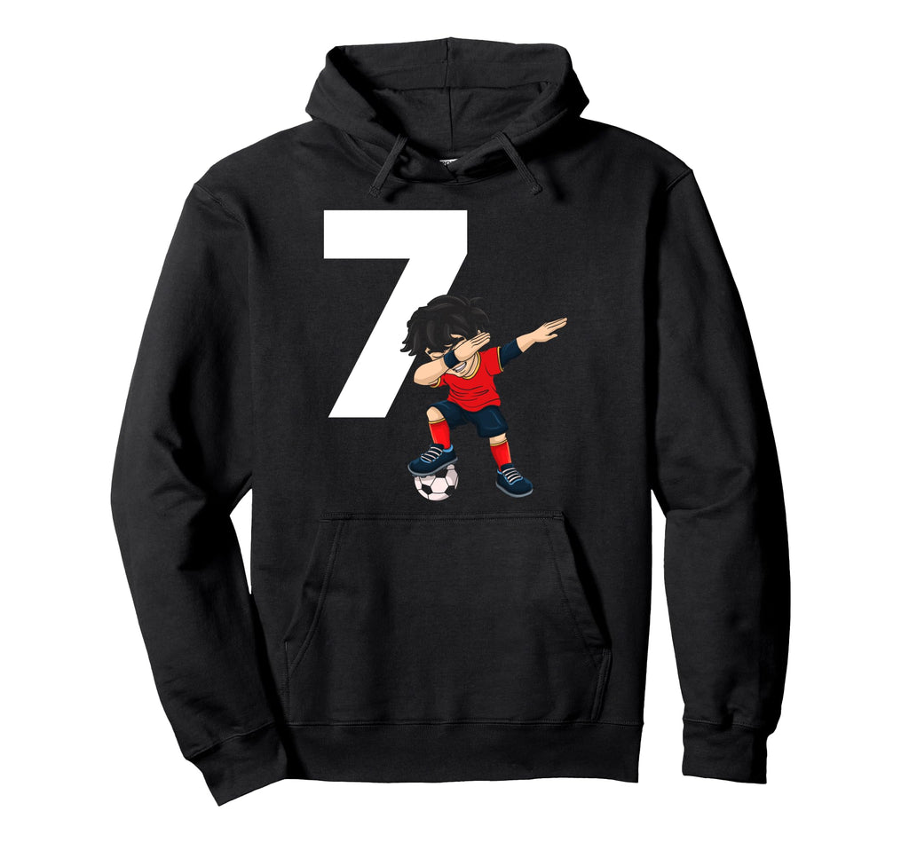 7 Soccer Birthday Gift Soccer Fan Hoodie - Fun Novelty Design Men Women - T-Shirt, Sweatshirt, Hoodie