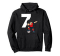 7 Soccer Birthday Gift Soccer Fan Hoodie - Fun Novelty Design Men Women - T-Shirt, Sweatshirt, Hoodie