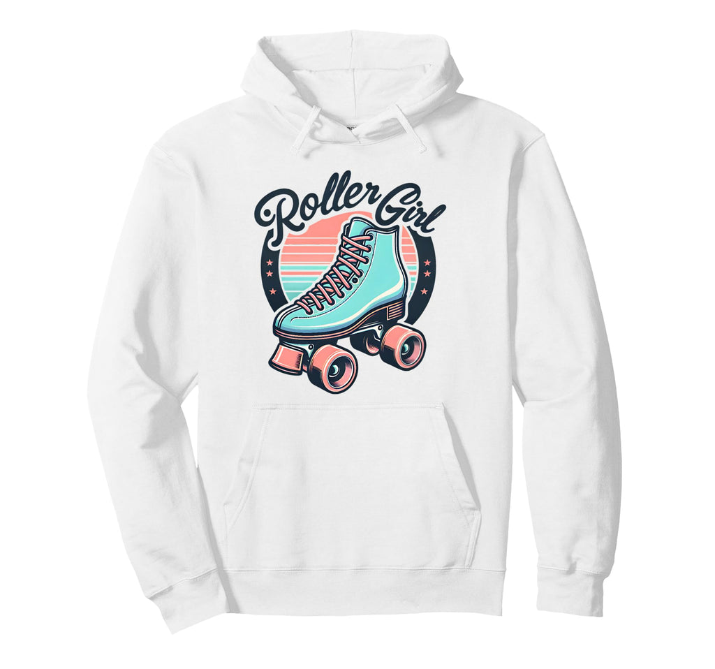 Roller 80S 90S Skates Skating Hoodie - Graphic Print for Adults - T-Shirt, Sweatshirt, Hoodie
