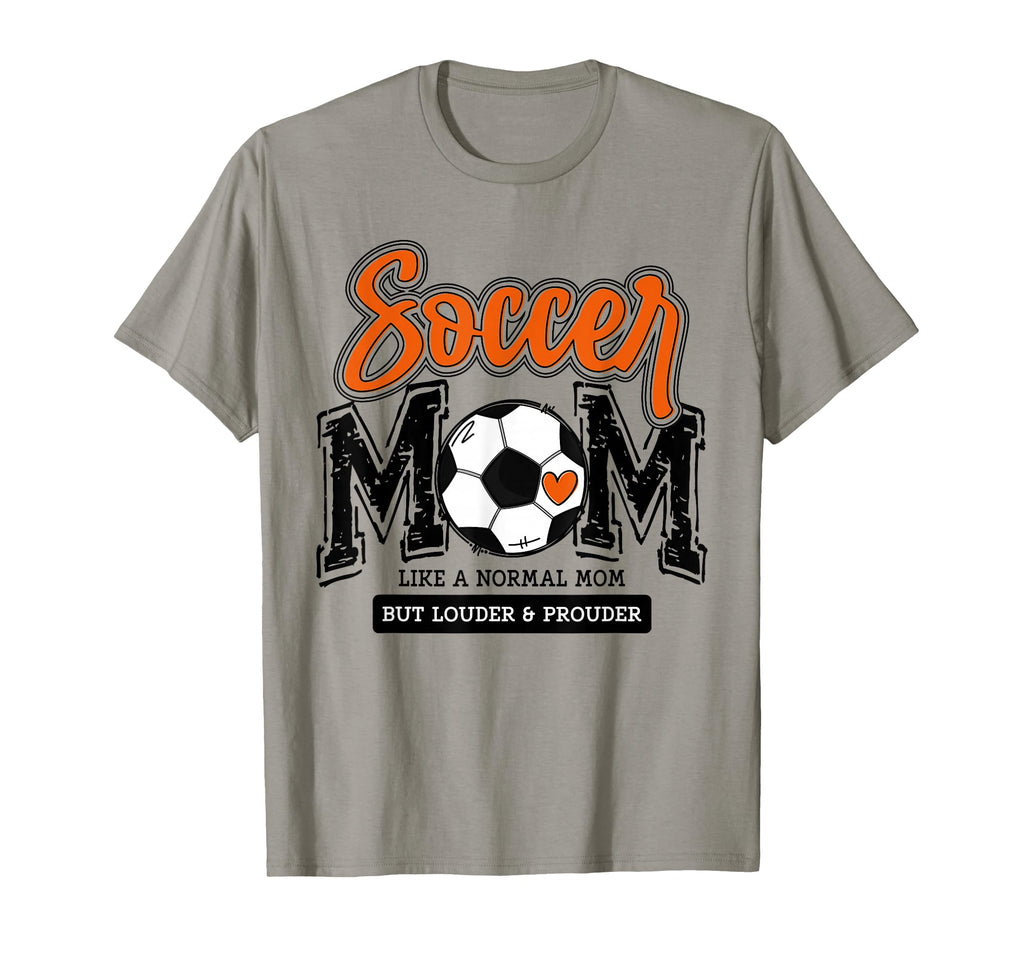 Soccer Mom Orange Soccer Player T-Shirt - Fun Novelty Design for Adults - T-Shirt, Sweatshirt, Hoodie