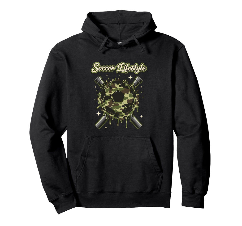 Camo Soccer Drip Life Hoodie - Minimalist Print Unisex - T-Shirt, Sweatshirt, Hoodie