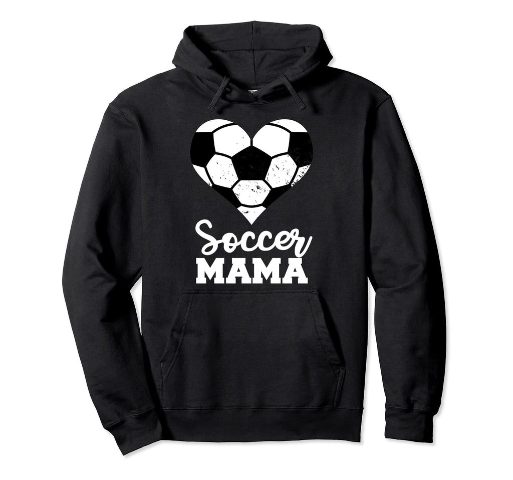 Soccer Mama Funny Soccer Heart Hoodie - Fun Novelty Design Men Women - T-Shirt, Sweatshirt, Hoodie