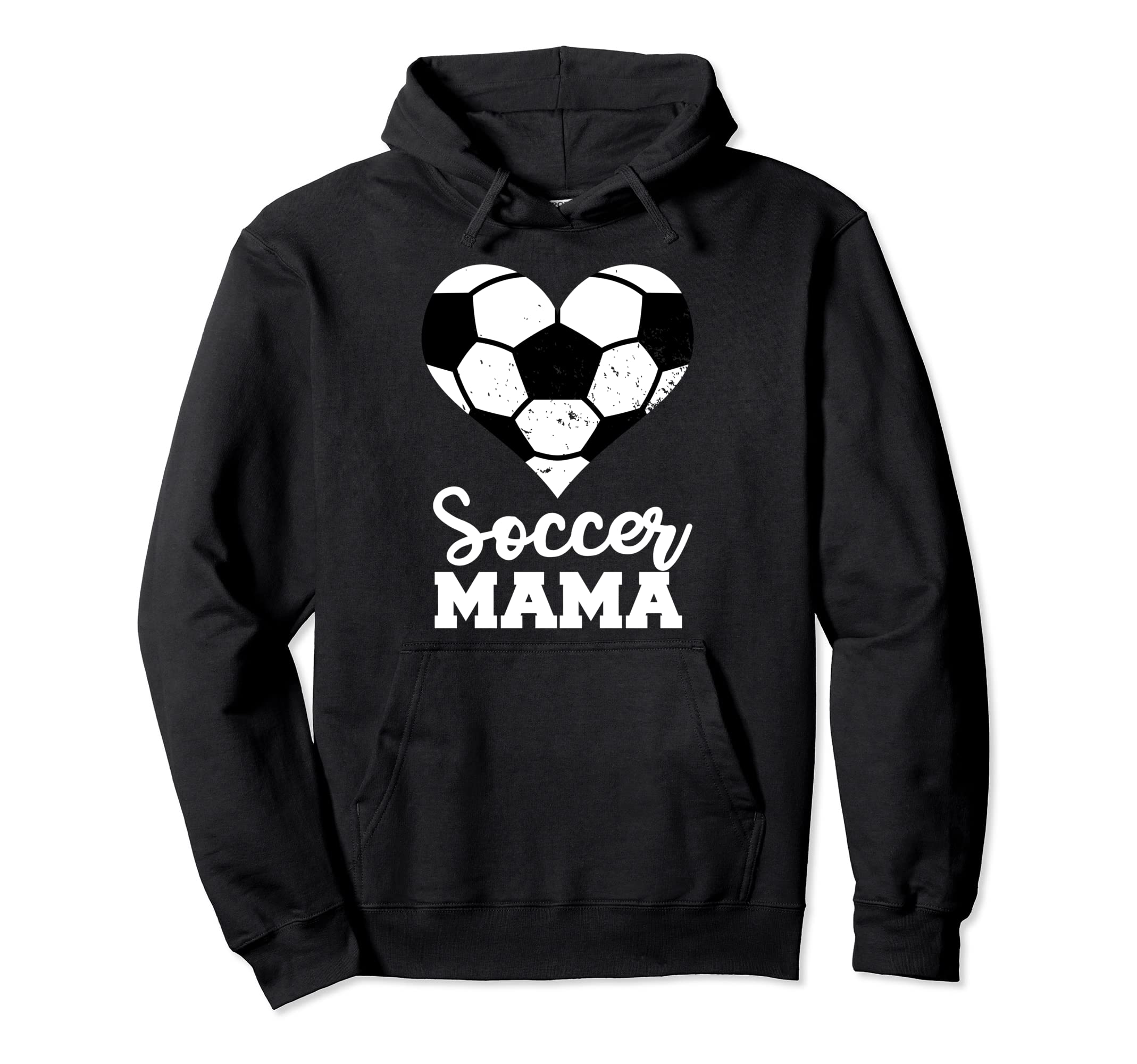 Soccer Mama Funny Soccer Heart Hoodie - Fun Novelty Design Men Women - T-Shirt, Sweatshirt, Hoodie