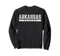 Arkansas Soccer White Text Sweatshirt - Streetwear Style for Adults - T-Shirt, Sweatshirt, Hoodie