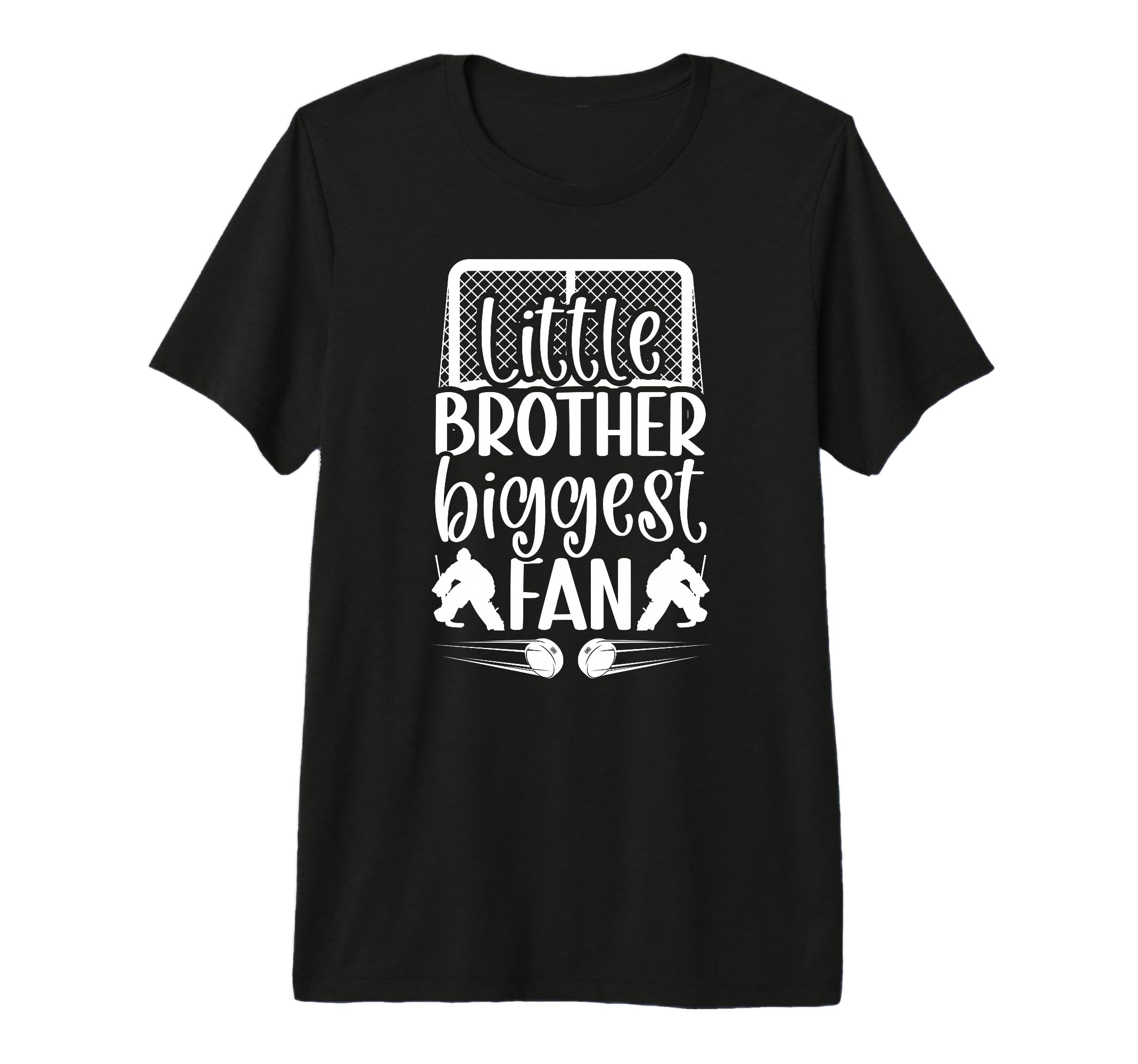 Little Brother Hockey Goalie T-Shirt - Aesthetic Graphic for Adults - T-Shirt, Sweatshirt, Hoodie