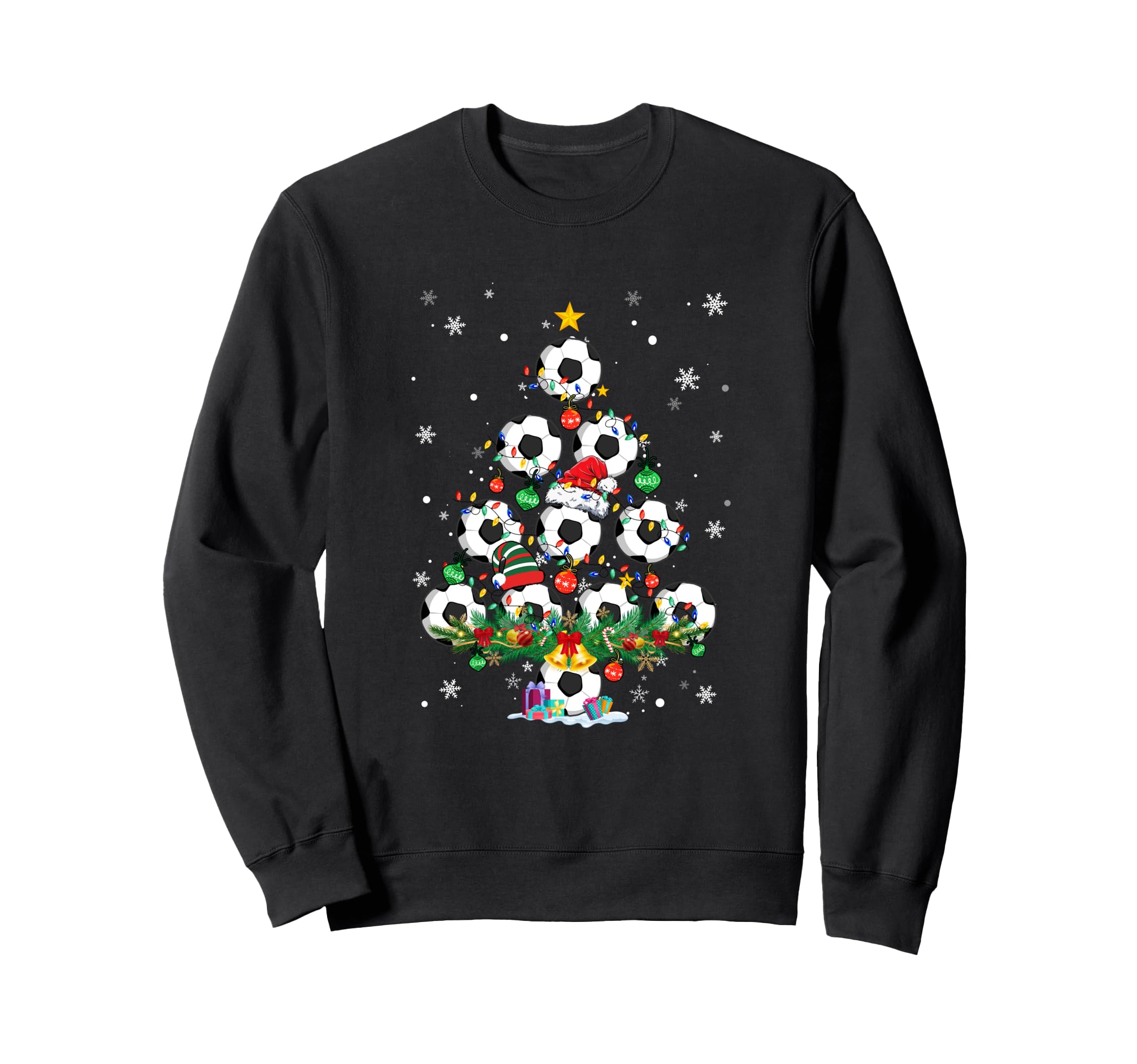 Soccer Tree Santa Soccer X Mas Sweatshirt - Streetwear Style for Adults - T-Shirt, Sweatshirt, Hoodie
