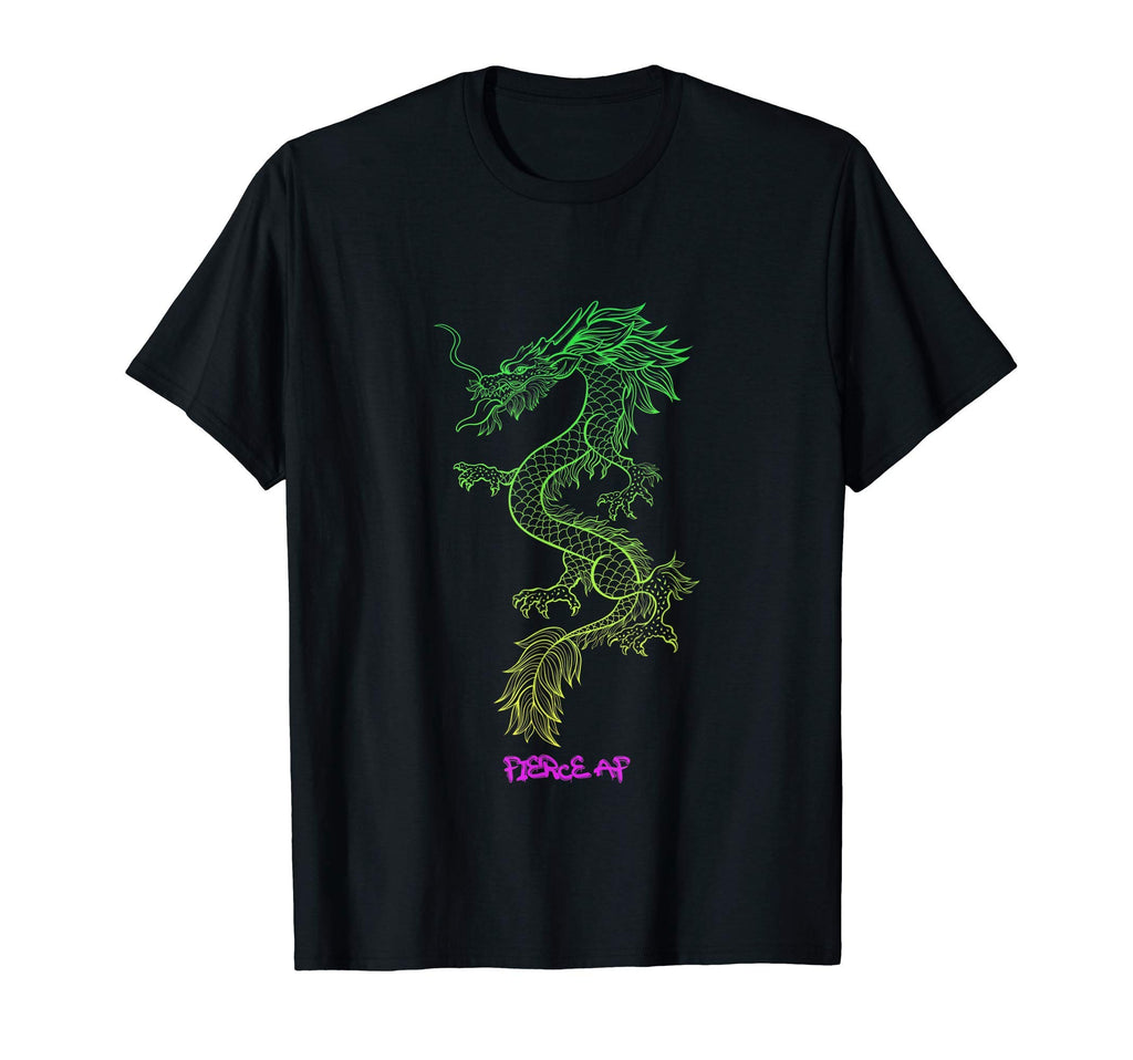 Fierce Af Japanese Dragon Y2K T-Shirt - Trendy Graphic for Adults - T-Shirt, Sweatshirt, Hoodie