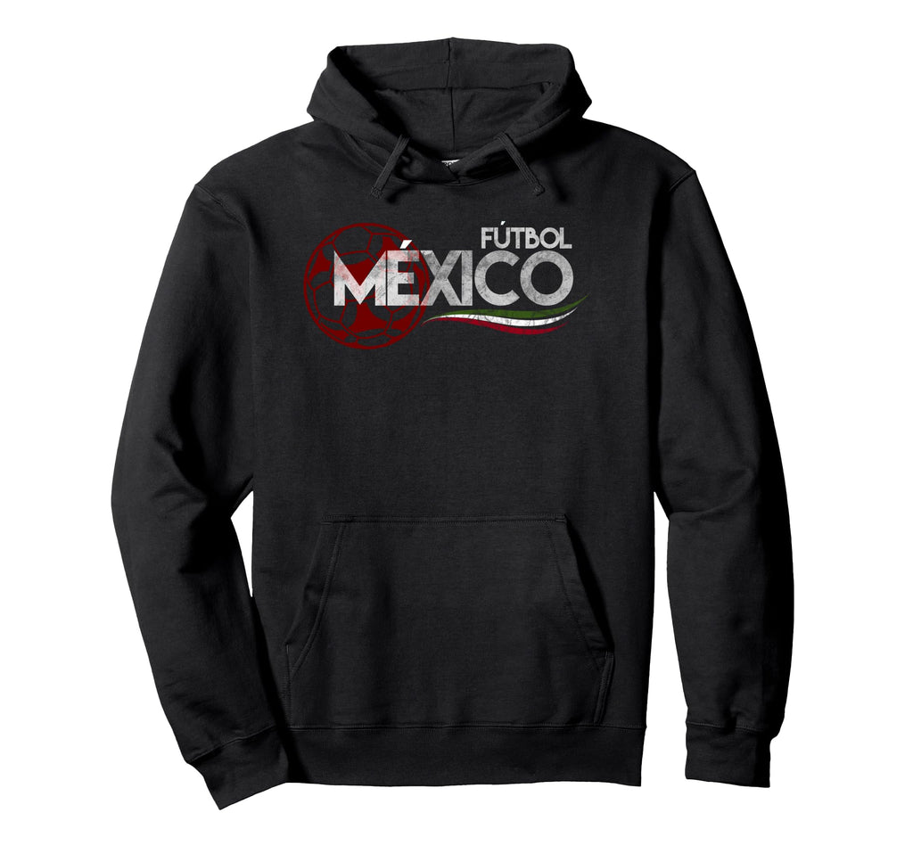 Soccer Futbol Mexico Distressed Hoodie - Streetwear Style for Adults - T-Shirt, Sweatshirt, Hoodie