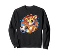 Giraffe Soccer Player Kicking Soccer Sweatshirt - Novelty Apparel Unisex - T-Shirt, Sweatshirt, Hoodie