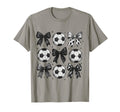 Soccer Coquette Bow Funny Soccer Bow T-Shirt - Novelty Apparel for Adults - T-Shirt, Sweatshirt, Hoodie