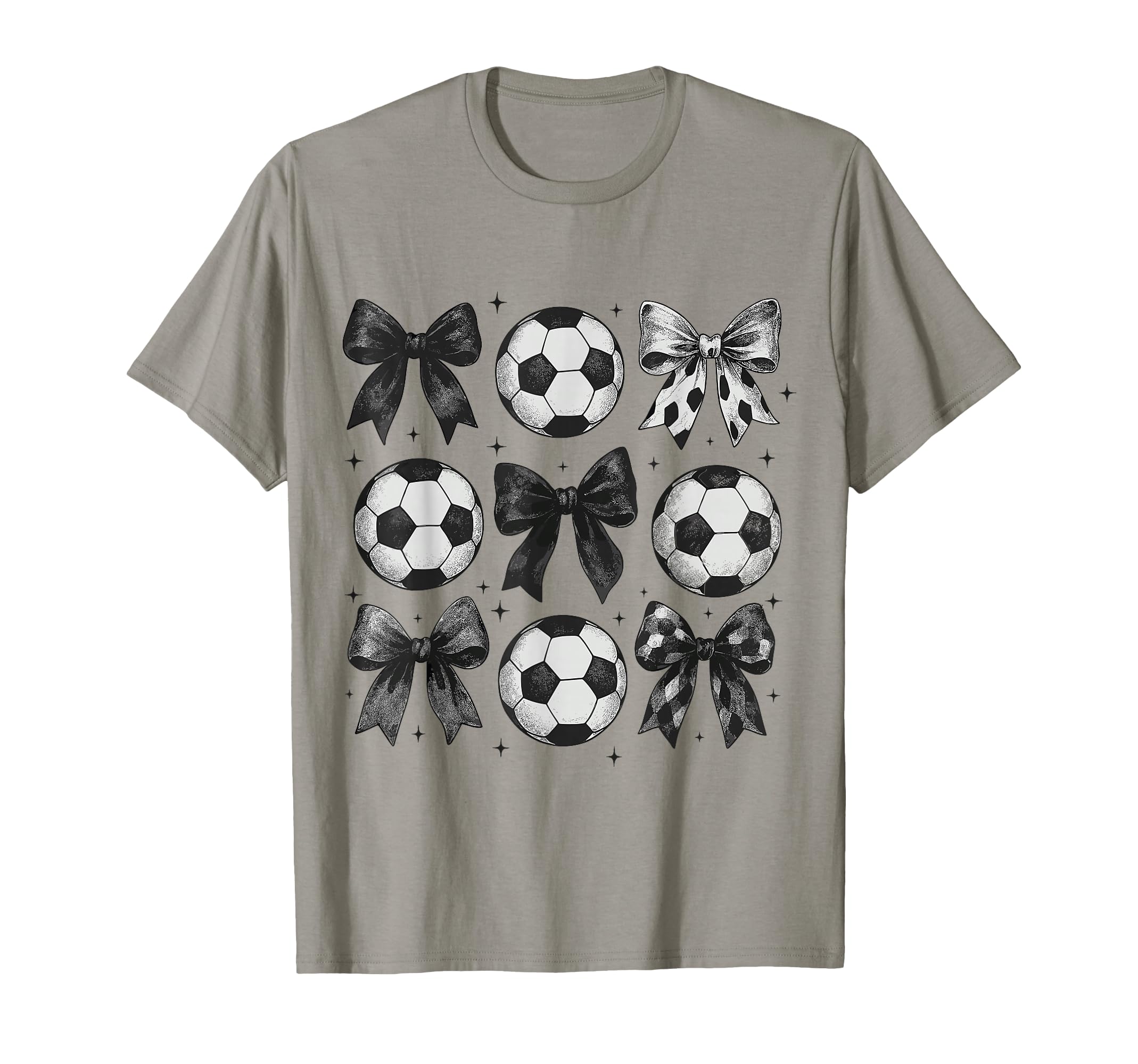 Soccer Coquette Bow Funny Soccer Bow T-Shirt - Novelty Apparel for Adults - T-Shirt, Sweatshirt, Hoodie