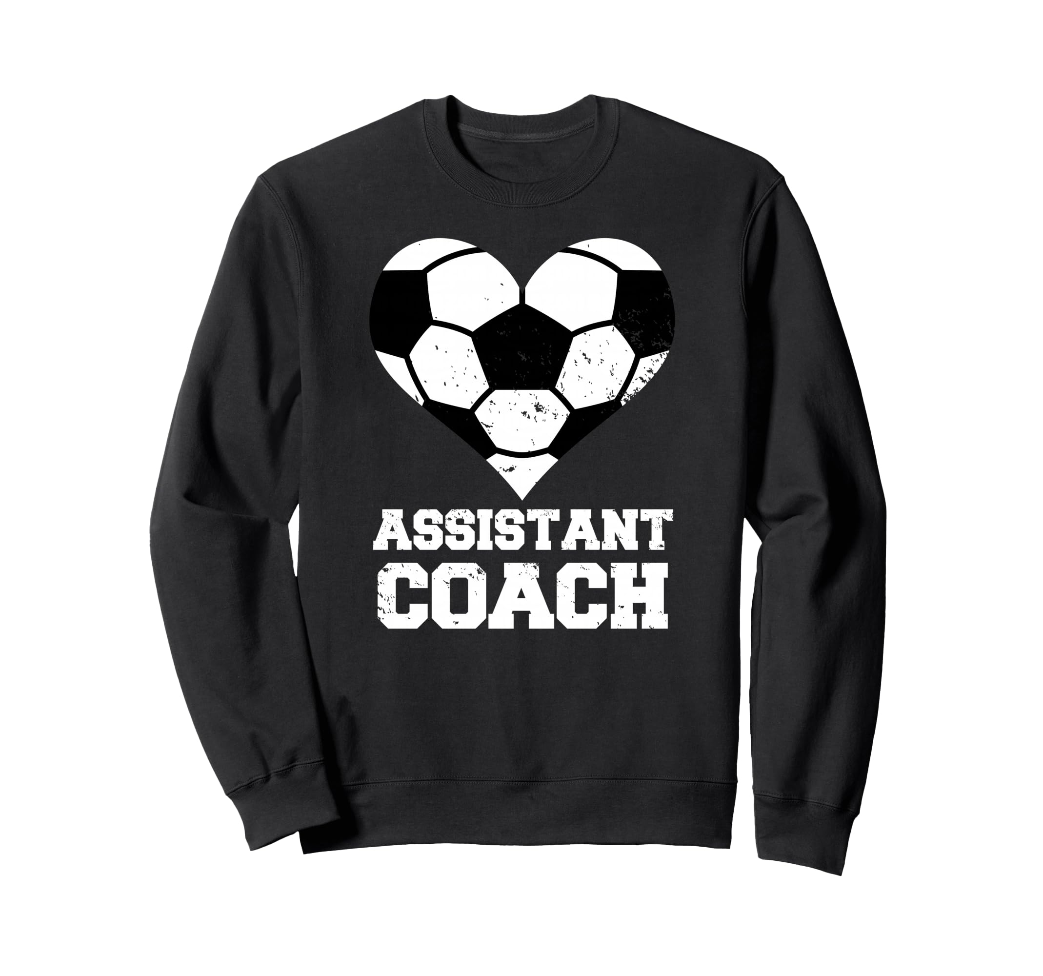 Assistant Soccer Coach Heart Sweatshirt - Aesthetic Graphic Men Women - T-Shirt, Sweatshirt, Hoodie