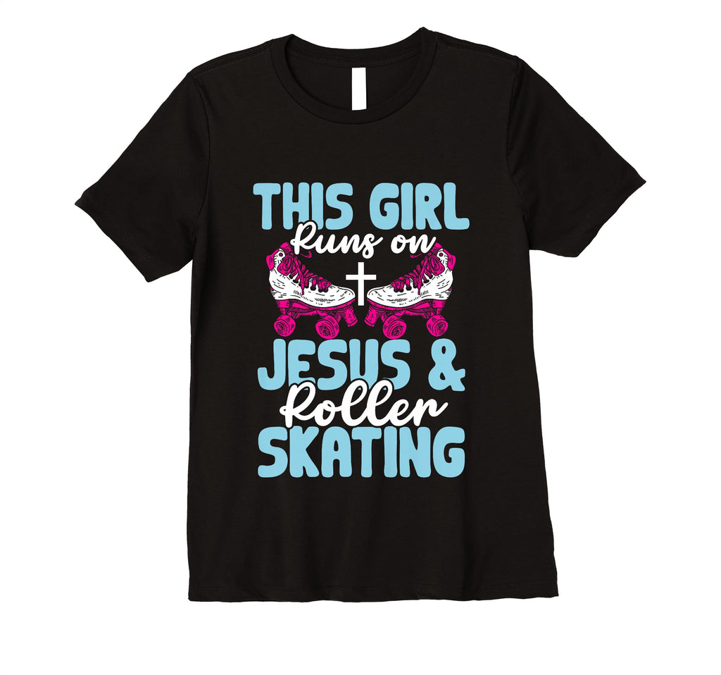Rollerskate This Runs Jesus And Roller T-Shirt - Minimalist Print Unisex - T-Shirt, Sweatshirt, Hoodie