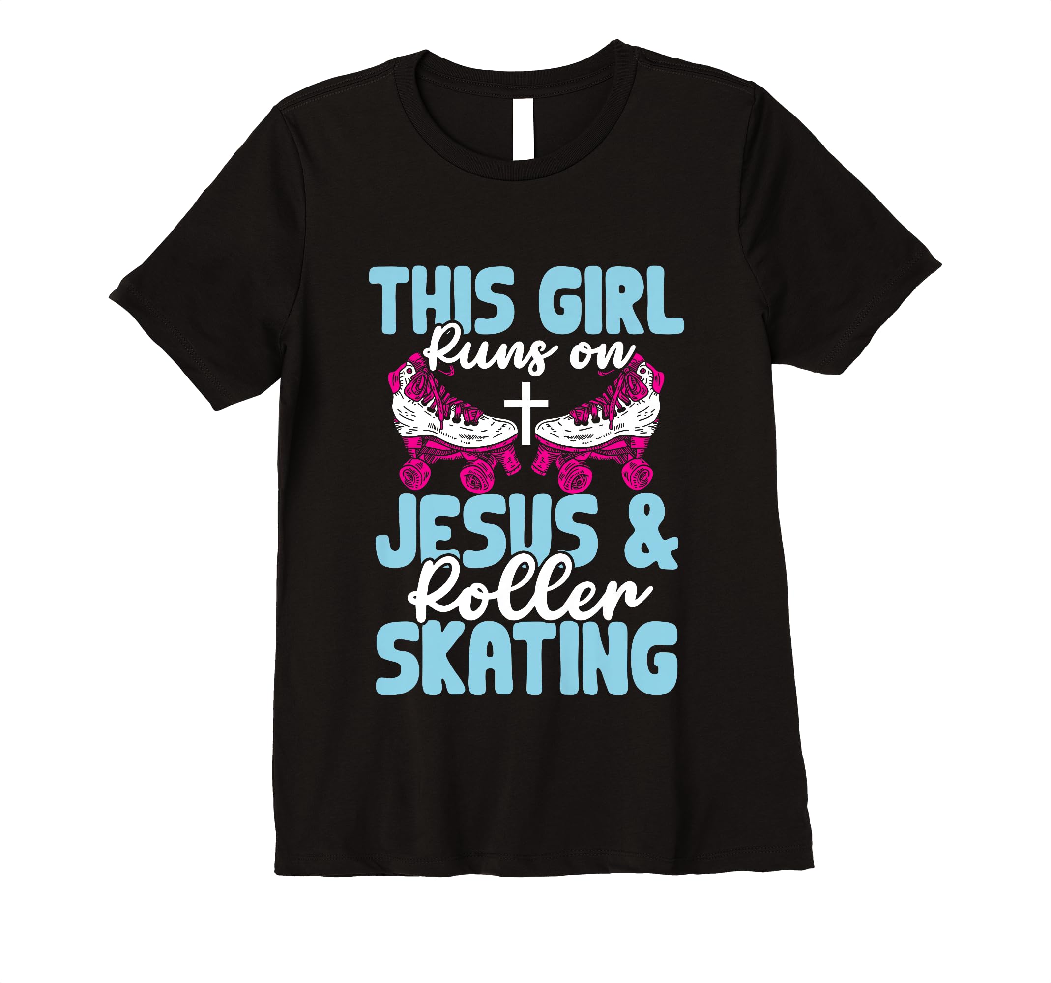 Rollerskate This Runs Jesus And Roller T-Shirt - Minimalist Print Unisex - T-Shirt, Sweatshirt, Hoodie