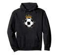 Soccer Royalty Crowned Ball And Hoodie - Novelty Apparel for Adults - T-Shirt, Sweatshirt, Hoodie
