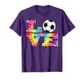 Soccer Tie Dye Love Multi Color T-Shirt - Casual Everyday Wear for Adults - T-Shirt, Sweatshirt, Hoodie