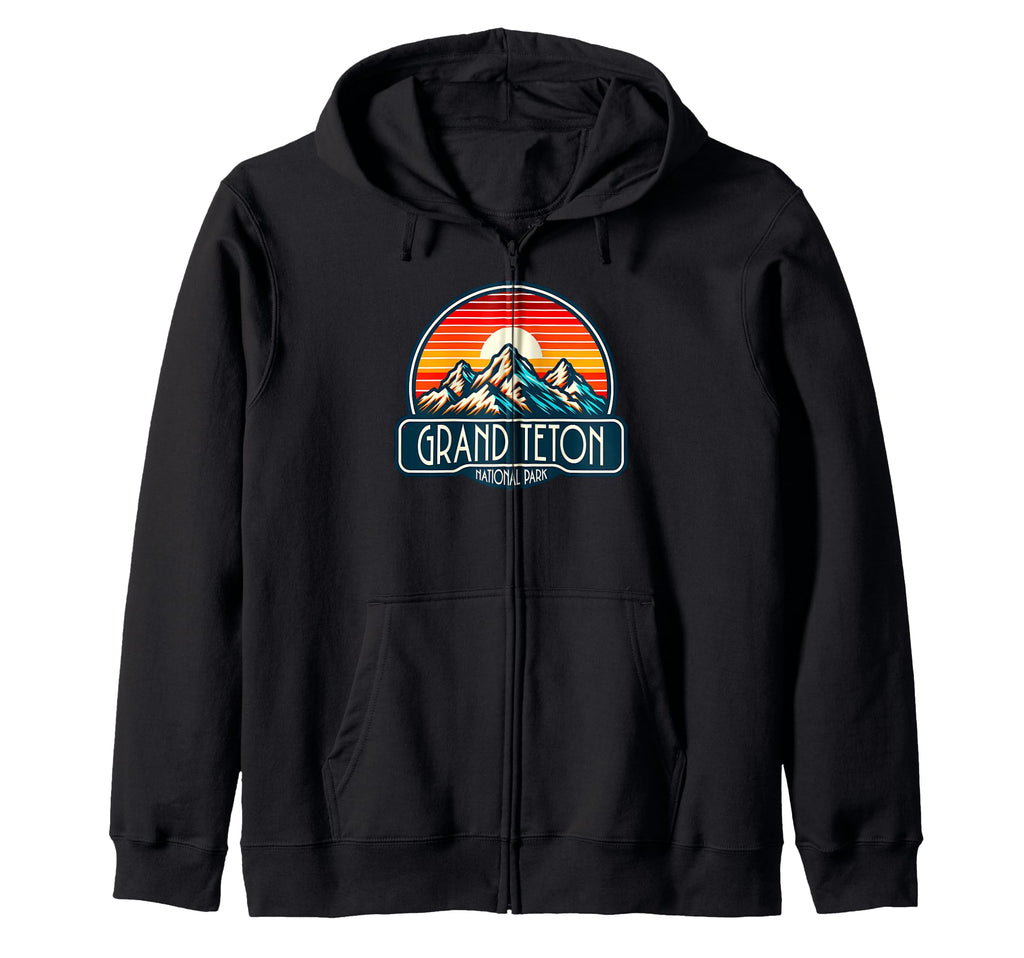Grand Teton National Park Wyoming Usa Hoodie - Custom Art Print for Adults - T-Shirt, Sweatshirt, Hoodie