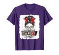 Hockey Auntie Messy Bun Aunt Game Day T-Shirt - Fun Novelty Design Unisex - T-Shirt, Sweatshirt, Hoodie