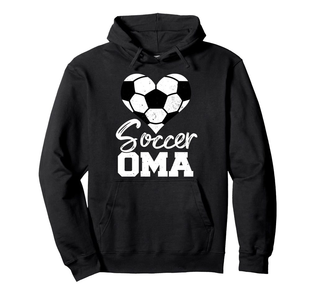 Soccer Oma Heart Funny Heartfelt Love Hoodie - Trendy Graphic Unisex - T-Shirt, Sweatshirt, Hoodie