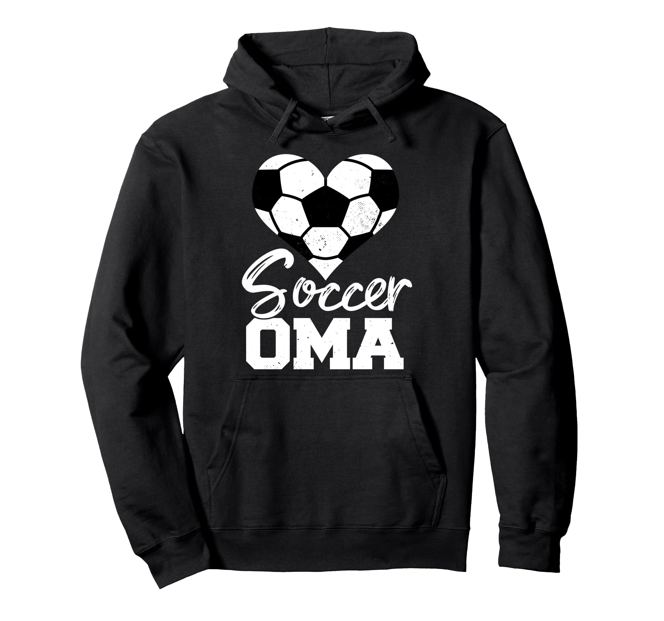 Soccer Oma Heart Funny Heartfelt Love Hoodie - Trendy Graphic Unisex - T-Shirt, Sweatshirt, Hoodie