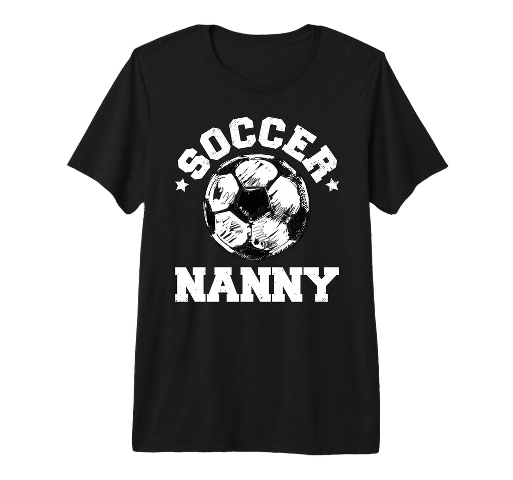 Soccer Nanny Soccer Ball Distressed T-Shirt - Custom Art Print for Adults - T-Shirt, Sweatshirt, Hoodie