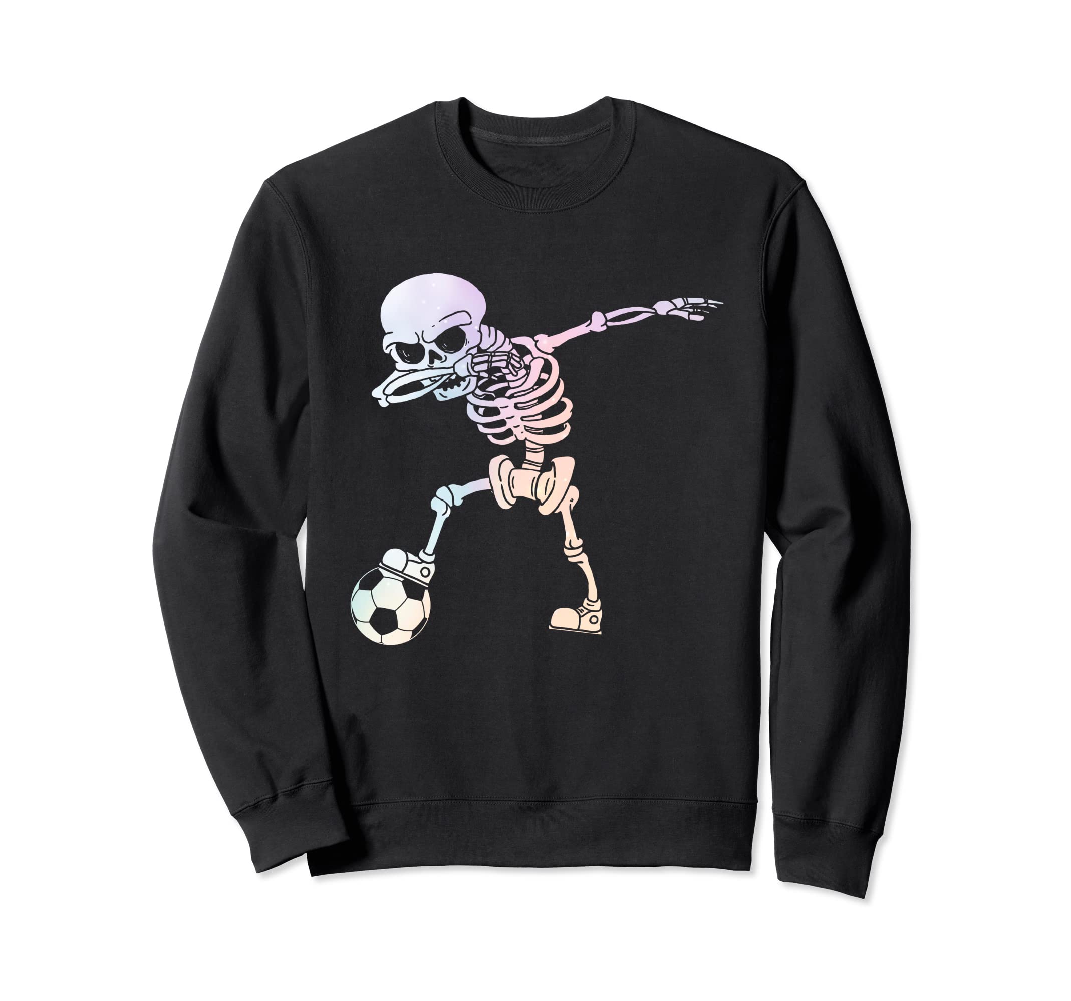 Dabbing Skeleton Halloween Soccer Sweatshirt - Minimalist Print Unisex - T-Shirt, Sweatshirt, Hoodie