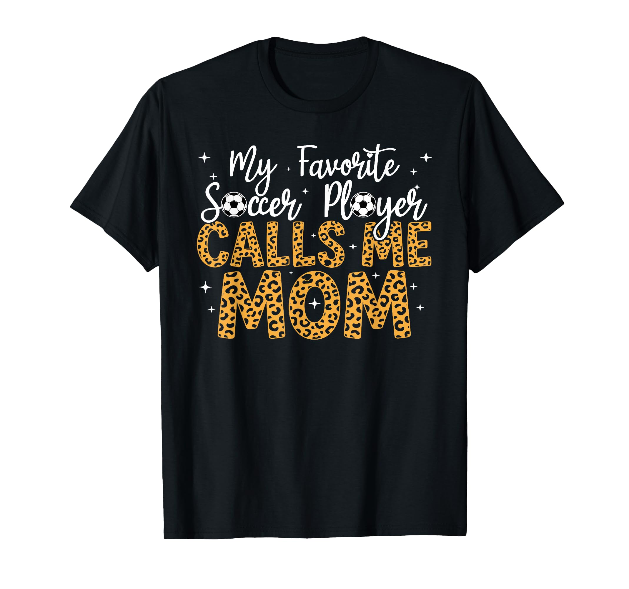 Womens Soccer Mom Mama Mothers Day Leopard T-Shirt - Graphic Print Unisex - T-Shirt, Sweatshirt, Hoodie