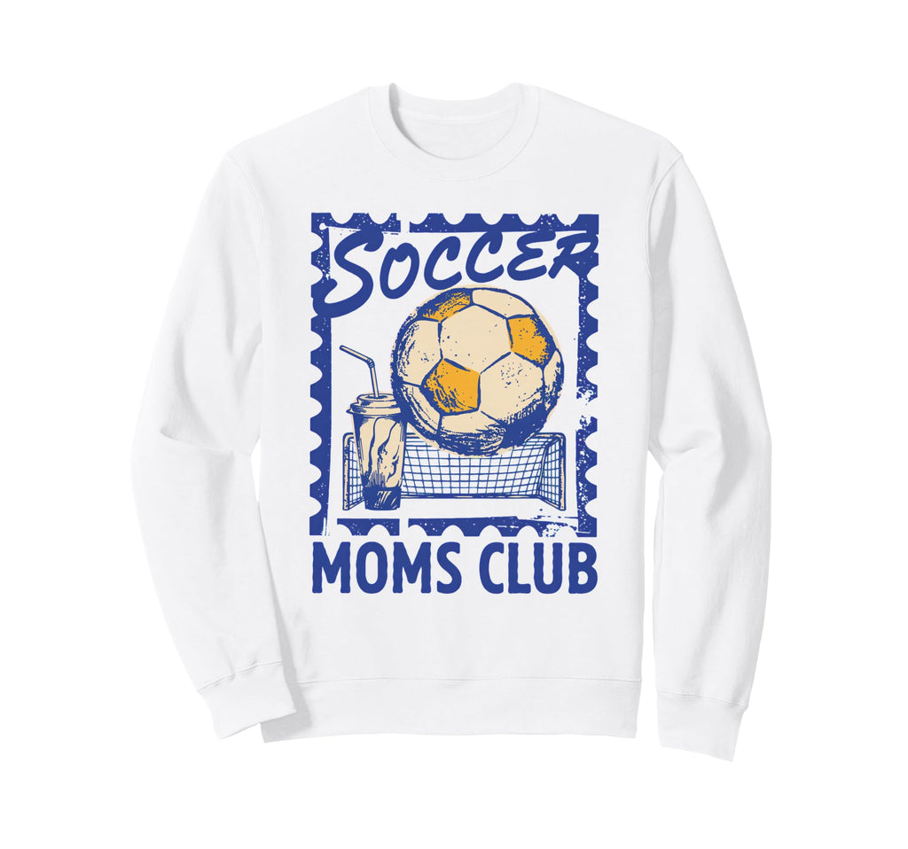 Soccer Football Moms Club Funny Sweatshirt - Custom Art Print Unisex - T-Shirt, Sweatshirt, Hoodie