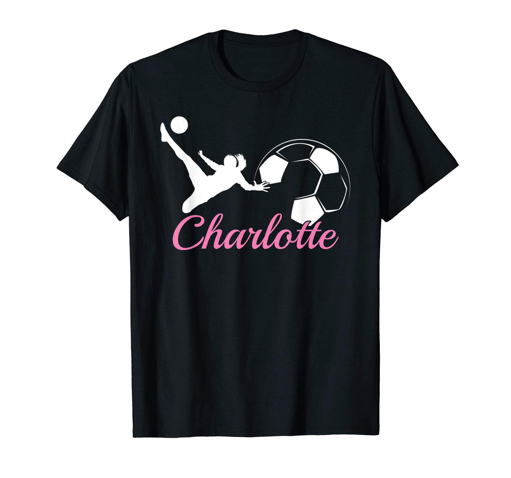 Charlotte Name Gift Personalized Soccer T-Shirt - Fun Novelty Design Unisex - T-Shirt, Sweatshirt, Hoodie