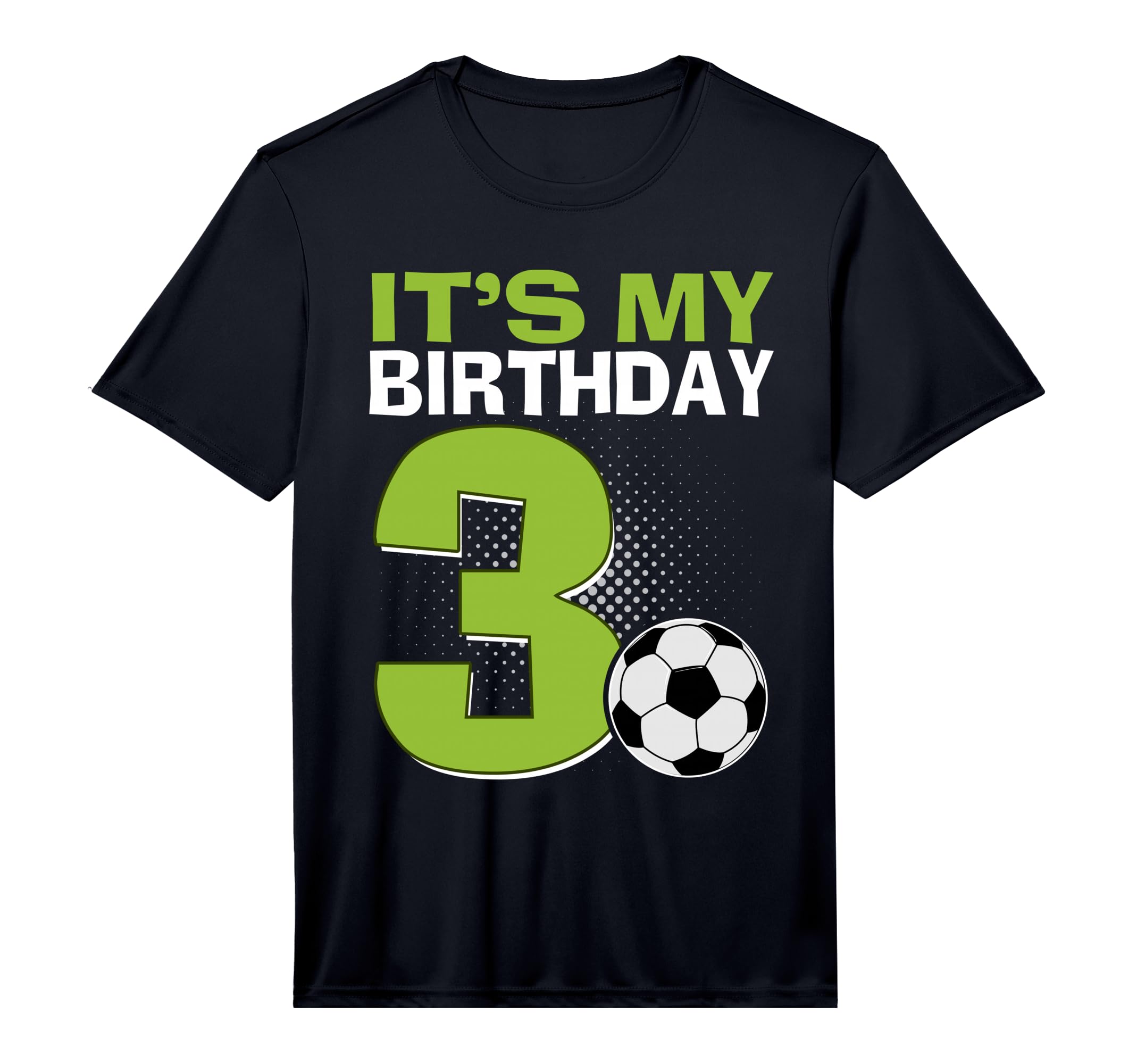 Its My 3Rd Birthday Soccer Football 3 Years T-Shirt - Graphic Print Unisex - T-Shirt, Sweatshirt, Hoodie