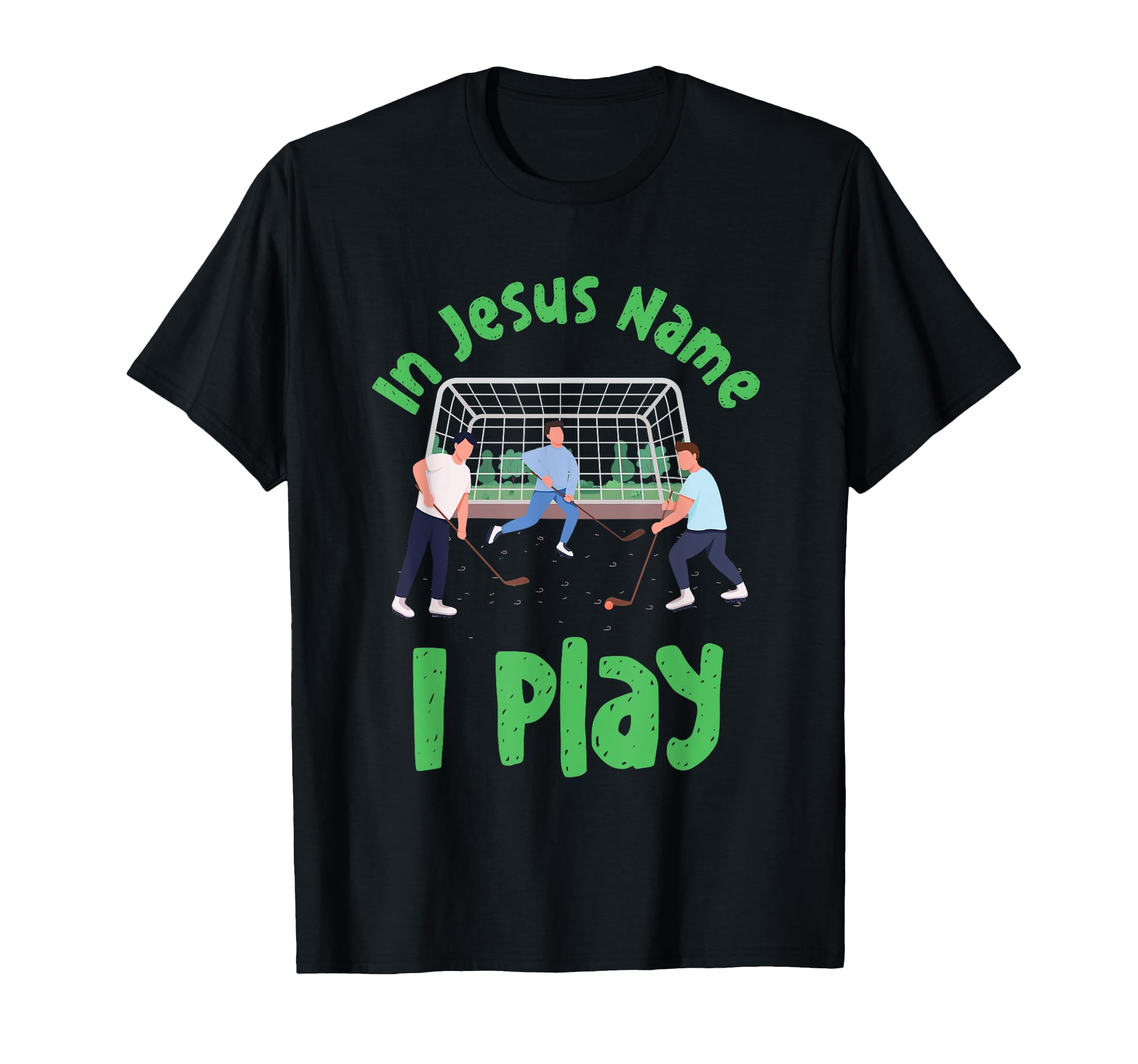 Jesus Name Play Field Hockey Player Team T-Shirt - Custom Art Print Unisex - T-Shirt, Sweatshirt, Hoodie