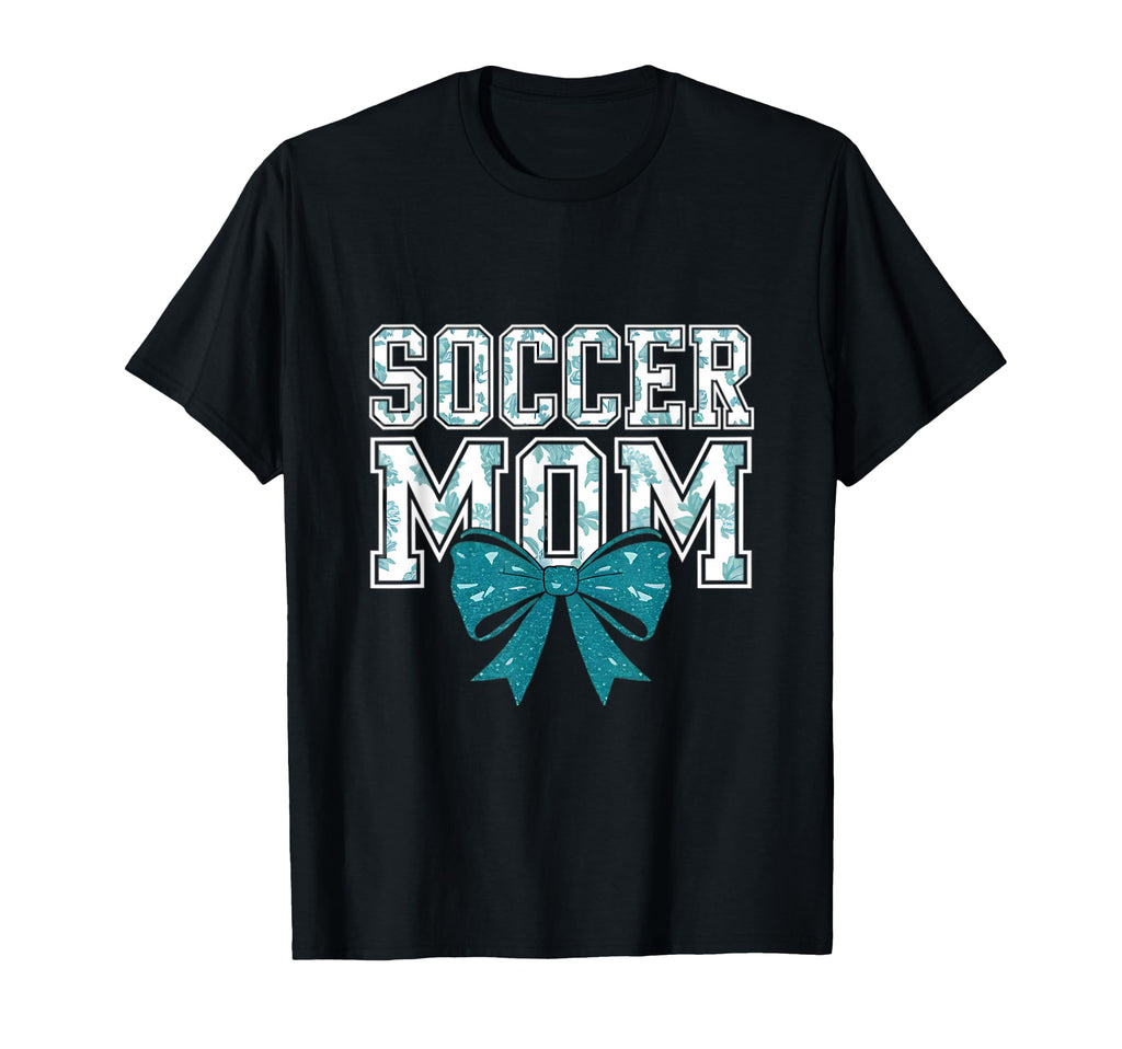 Soccer Mom Coquette Bow Mothers Day T-Shirt - Minimalist Print Unisex - T-Shirt, Sweatshirt, Hoodie