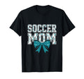 Soccer Mom Coquette Bow Mothers Day T-Shirt - Minimalist Print Unisex - T-Shirt, Sweatshirt, Hoodie