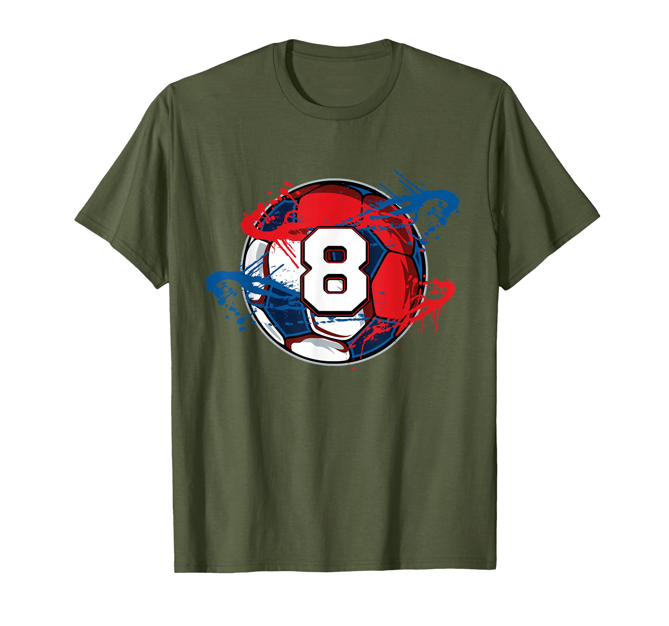 8 Soccer Jersey Number Eight Soccer T-Shirt - Aesthetic Graphic Men Women - T-Shirt, Sweatshirt, Hoodie