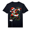 Dabbing Santa Soccer Lights Soccer T-Shirt - Minimalist Print Unisex - T-Shirt, Sweatshirt, Hoodie