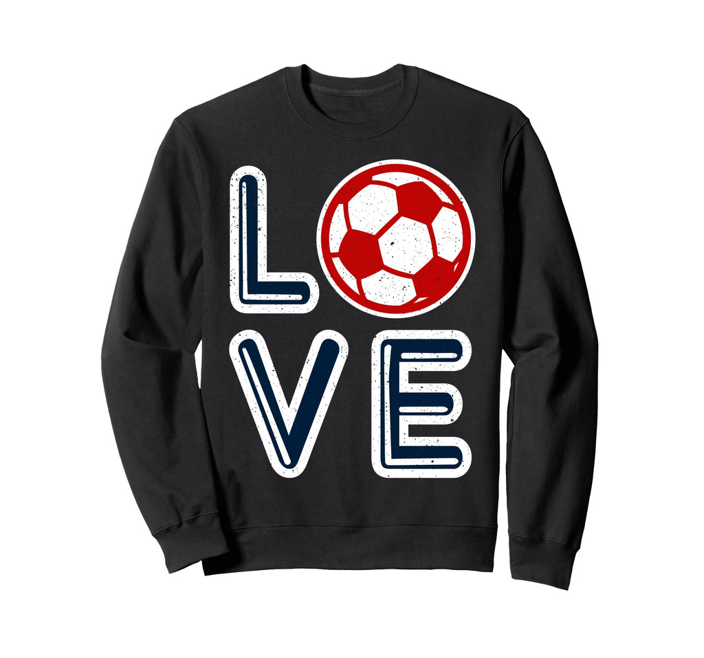 Great Heart I Love Football Soccer Sweatshirt - Novelty Apparel Men Women - T-Shirt, Sweatshirt, Hoodie