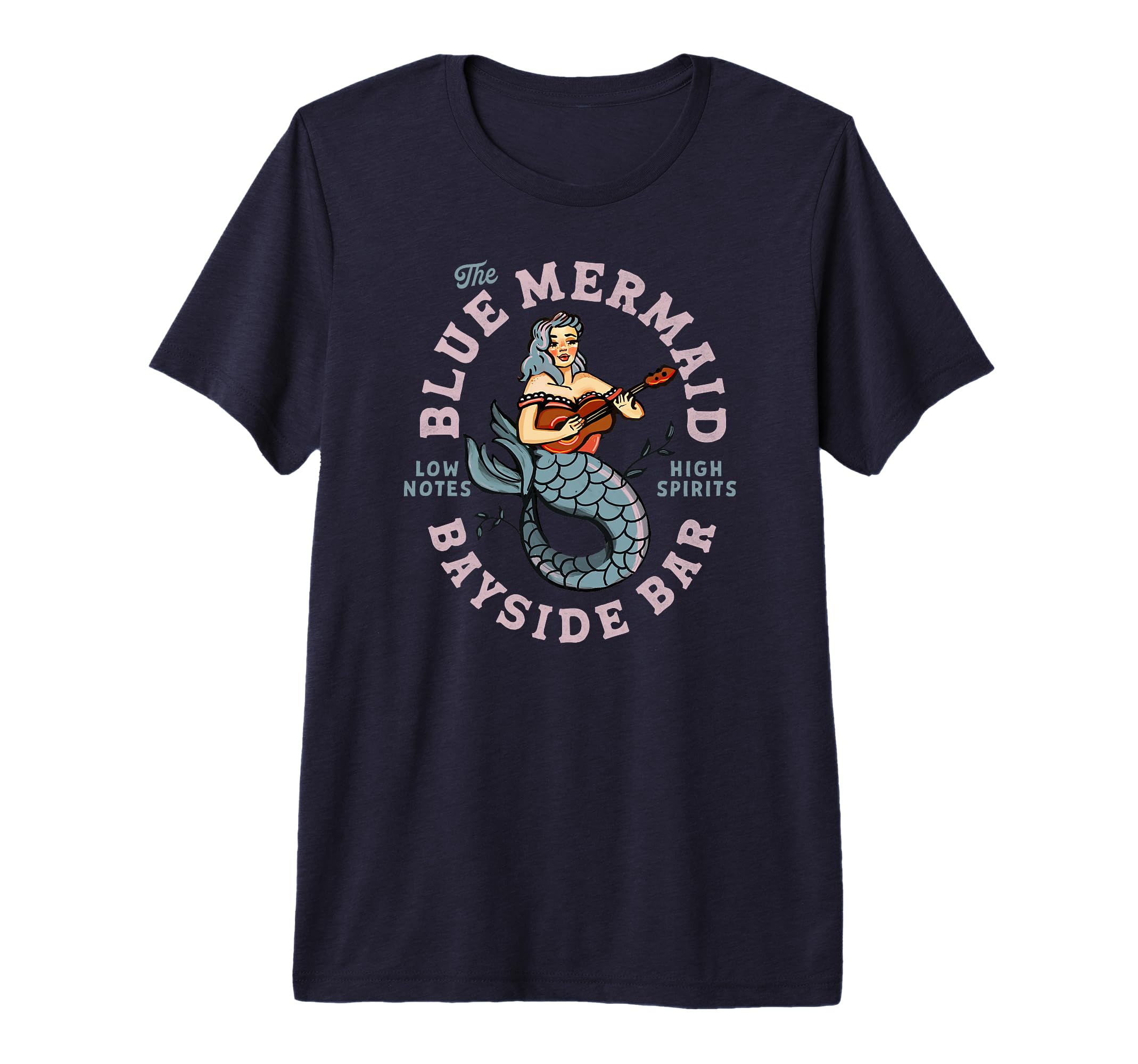 Sailor Mermaid Tattoo Guitar Music T-Shirt - Aesthetic Graphic for Adults - T-Shirt, Sweatshirt, Hoodie