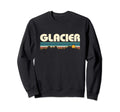 Glacier National Park Mountain Sunset Sweatshirt - Trendy Graphic Unisex - T-Shirt, Sweatshirt, Hoodie