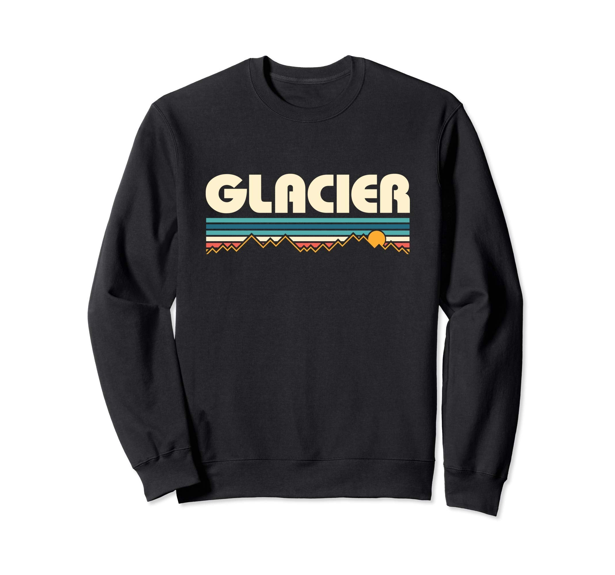 Glacier National Park Mountain Sunset Sweatshirt - Trendy Graphic Unisex - T-Shirt, Sweatshirt, Hoodie