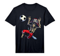 Soccer Skeleton Halloween Soccer T-Shirt - Fun Novelty Design Unisex - T-Shirt, Sweatshirt, Hoodie