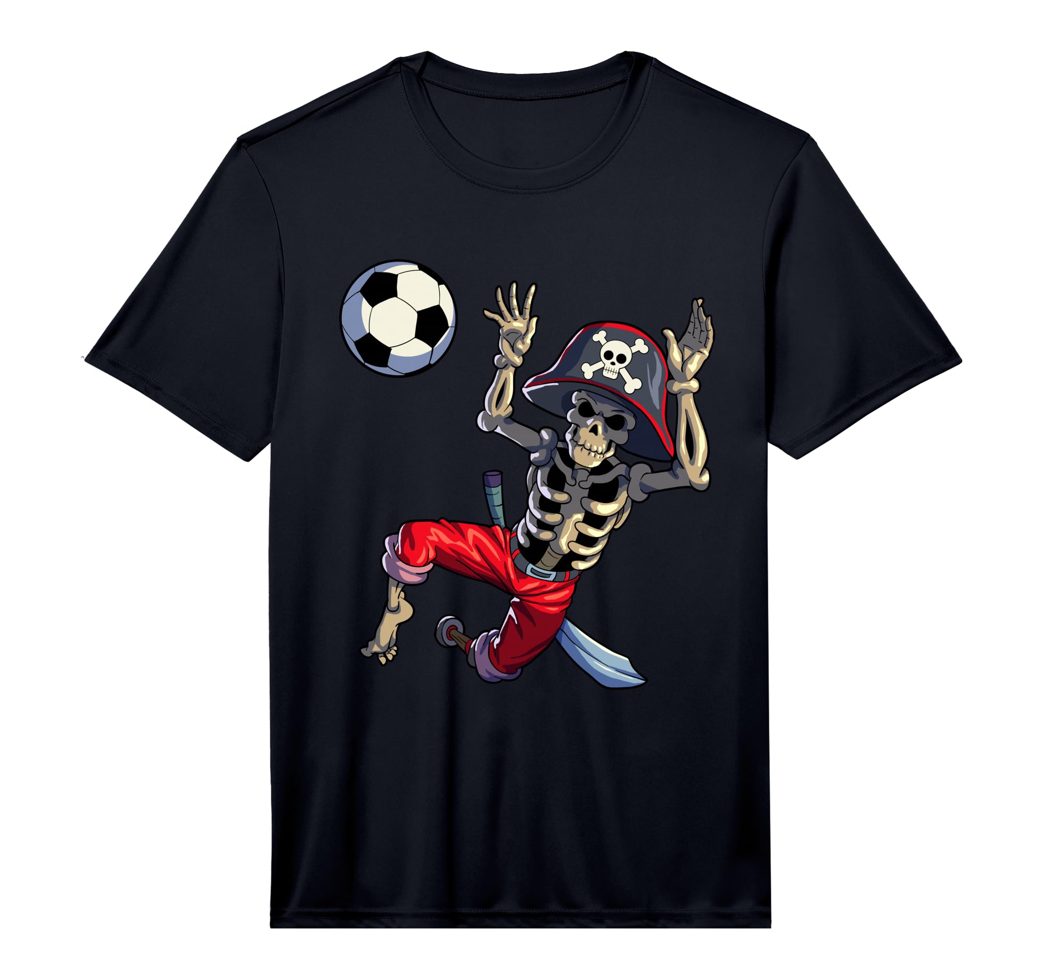 Soccer Skeleton Halloween Soccer T-Shirt - Fun Novelty Design Unisex - T-Shirt, Sweatshirt, Hoodie