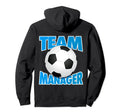 Soccer Team Manager Soccer Ball Hoodie - Minimalist Print Men Women - T-Shirt, Sweatshirt, Hoodie