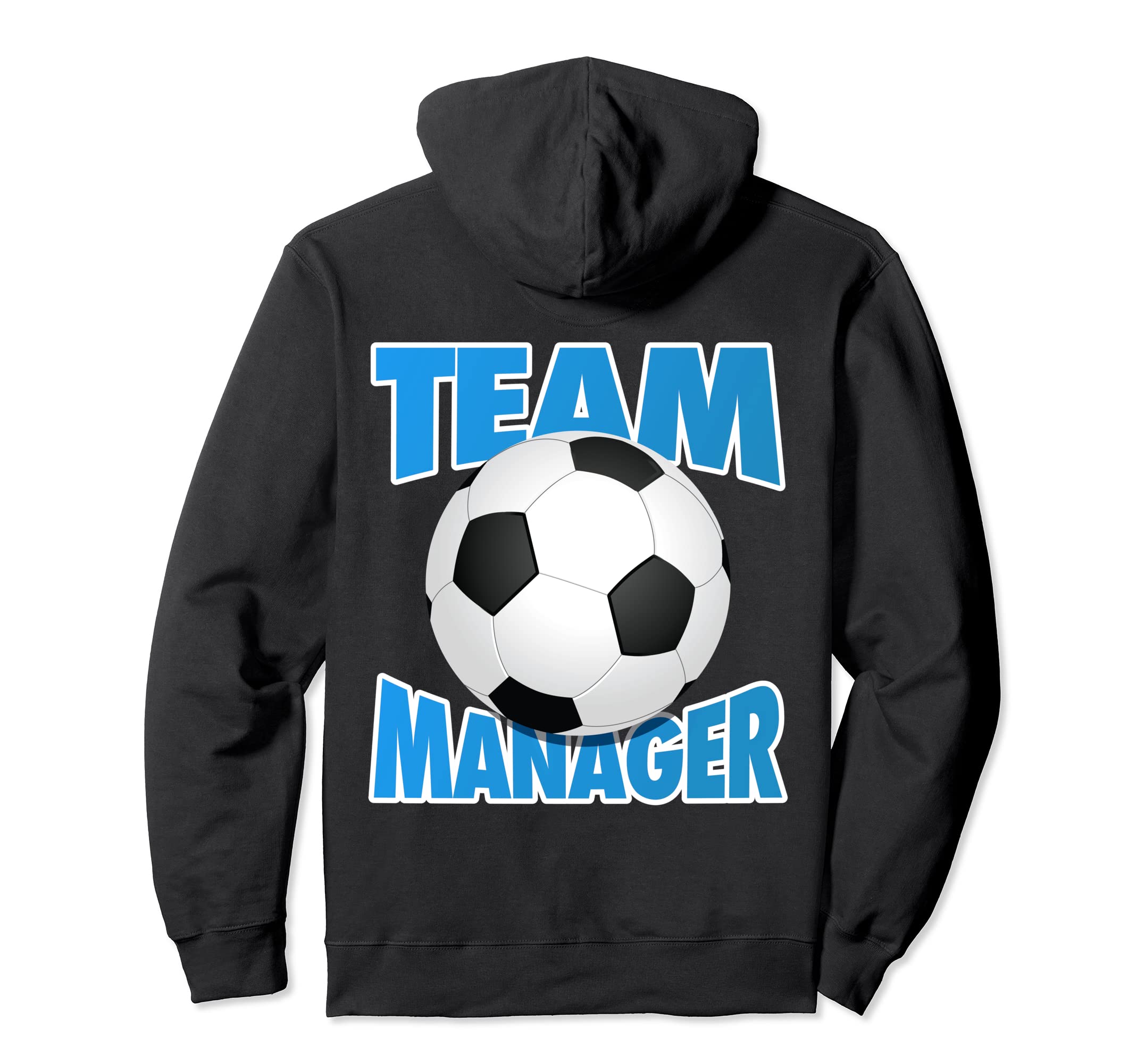 Soccer Team Manager Soccer Ball Hoodie - Minimalist Print Men Women - T-Shirt, Sweatshirt, Hoodie