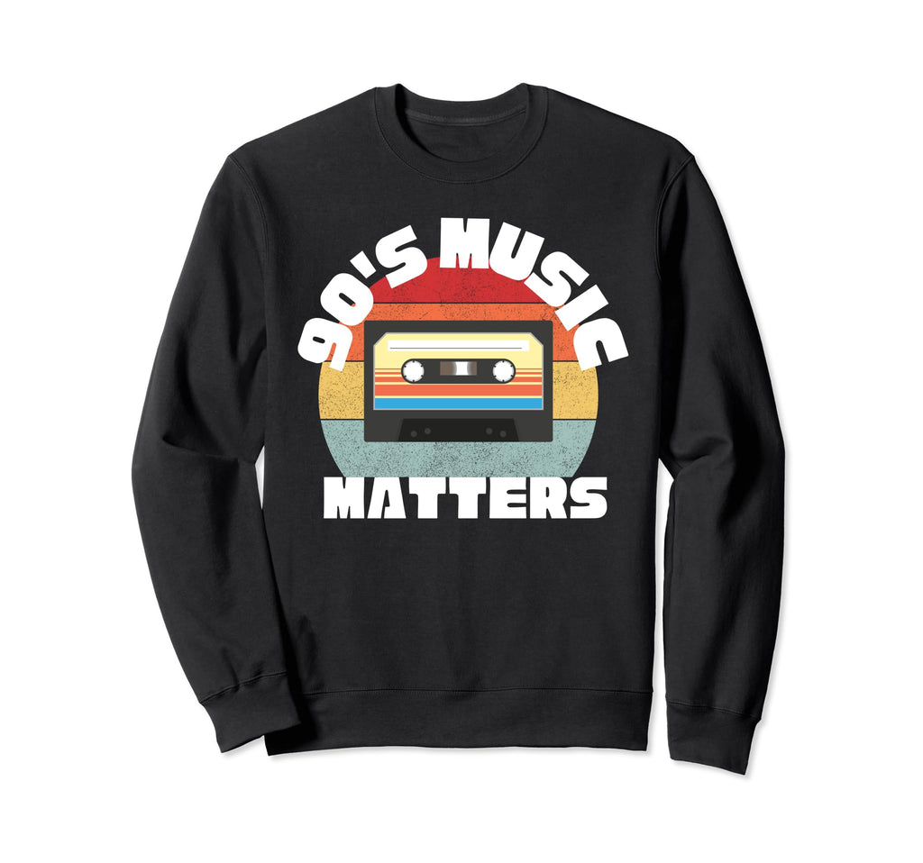 90S Music Matters Cassette Tape Sweatshirt - Unique Graphic for Adults - T-Shirt, Sweatshirt, Hoodie