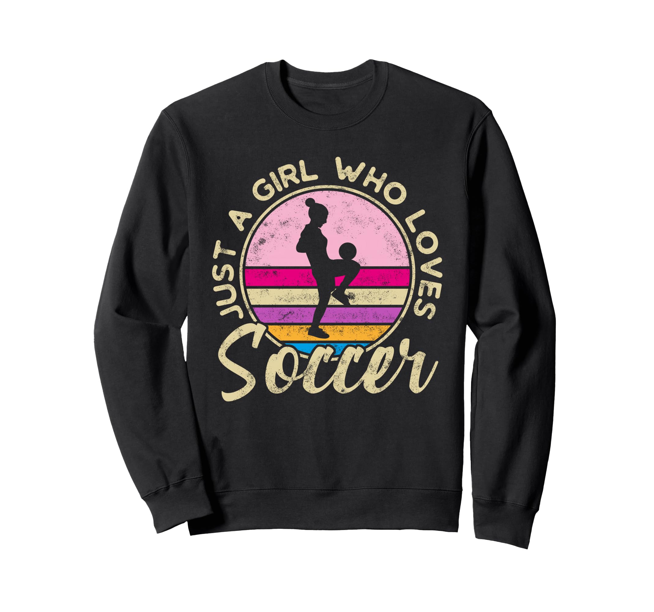 Just Who Loves Soccer Soccer Sweatshirt - Aesthetic Graphic Unisex - T-Shirt, Sweatshirt, Hoodie