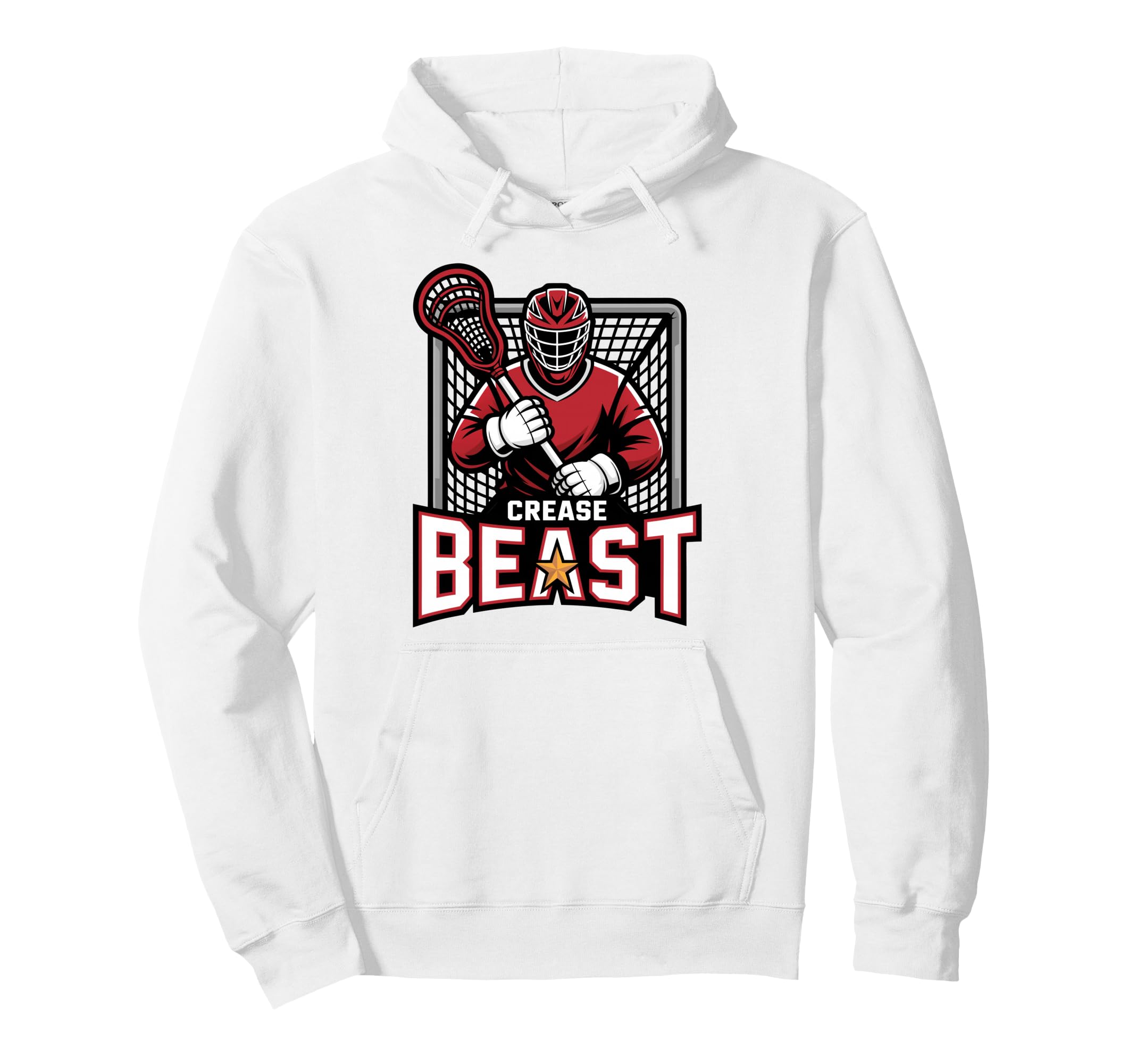 Lacrosse Goalie Crease Lax Goalkeeper Hoodie - Aesthetic Graphic Unisex - T-Shirt, Sweatshirt, Hoodie