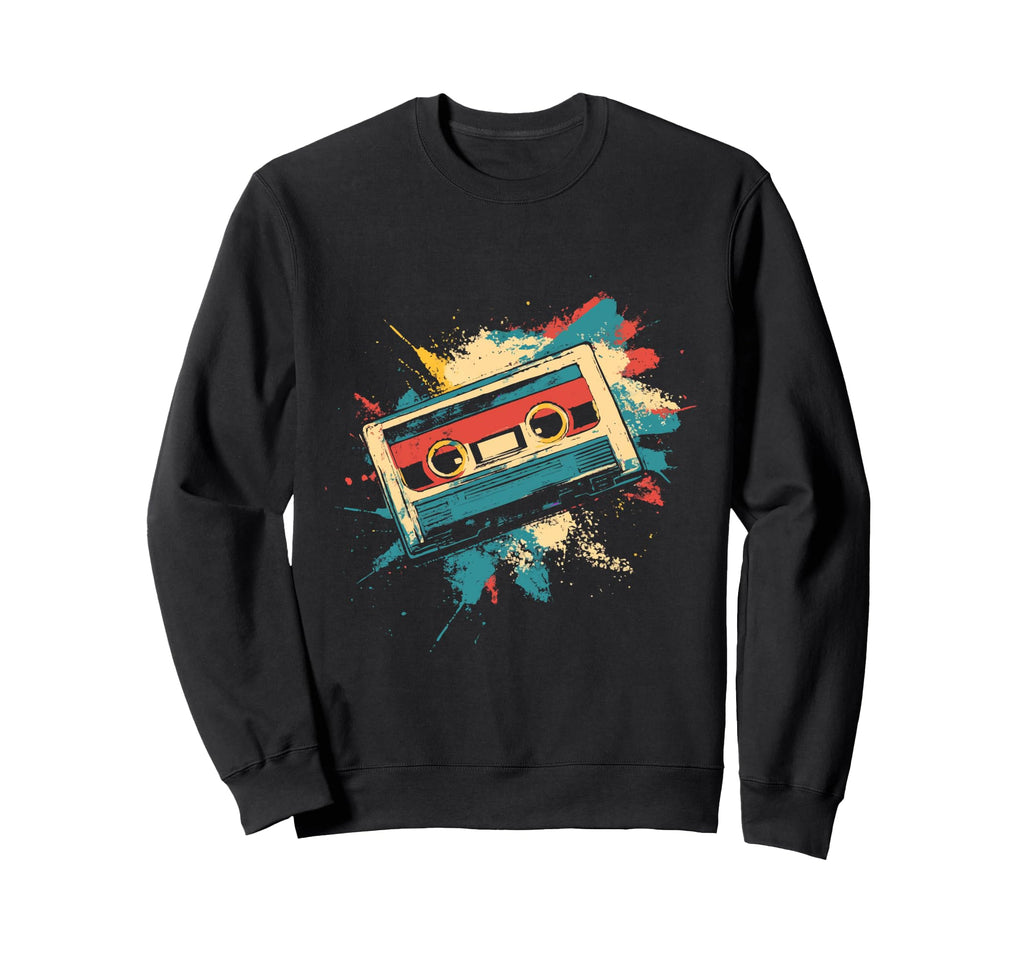 Cassette Tape Music Lover Sweatshirt - Casual Everyday Wear for Adults - T-Shirt, Sweatshirt, Hoodie